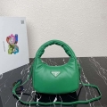 Prada 1BA384 Prada Soft Padded Nappa Leather Mini Bag Green