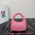 Prada 1BA384 Prada Soft Padded Nappa Leather Mini Bag Pink