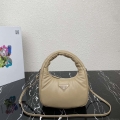 Prada 1BA384 Prada Soft Padded Nappa Leather Mini Bag Tan