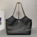 Prada 1BA638 Book Tote Bag Black