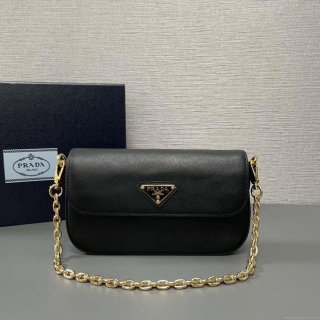 Prada 1BD356 Saffiano leather mini-bag Black