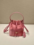 Prada 1BE067 Re-Nylon Satin mini-bag Pink