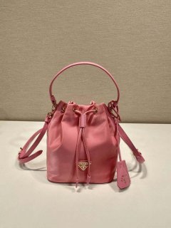 Prada 1BE067 Re-Nylon Satin mini-bag Pink