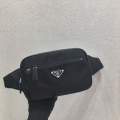 Prada 2VL977 Re-Nylon and Saffiano leather belt bag Black