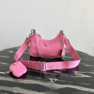 Prada 1BH204 Prada Re-Edition 2005 Nylon Bag Pink