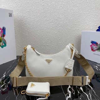 Prada 1BH204 Prada Re-Edition 2005 Saffiano leather Bag in White