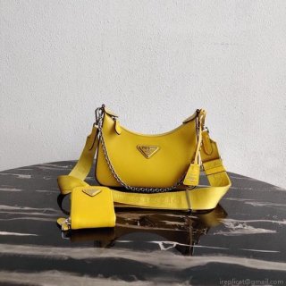 Prada 1BH204 Prada Re-Edition 2005 Saffiano leather Bag in Yellow