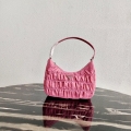 Prada 1NE204 Prada Nylon and Saffiano Leather Mini Bag in Pink