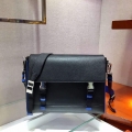 Prada 2VD018 Shoulder Bag Men Black and Blue