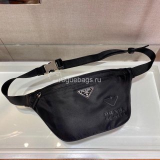 Prada 2VL033 Nylon and Saffiano leather belt Bag in Black