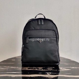 Prada 2VZ048 Nylon And Saffiano Leather Backpack Bag in Black