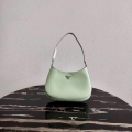 Prada 1BC499 Prada Cleo Brushed Leather Shoulder Bag in Green