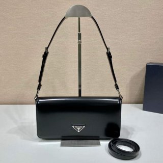 Prada 1BD323 Brushed leather Prada Femme bag Black