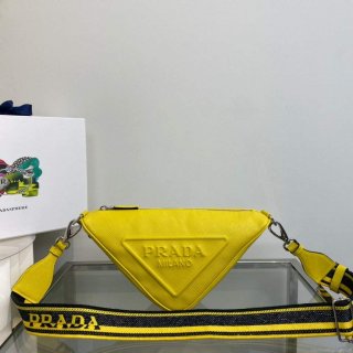 Prada Saffiano Prada Triangle bag 2VH155 Yellow