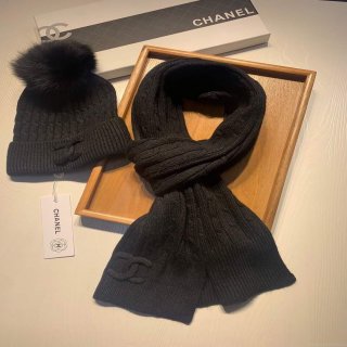 Chanel Scarves Designer Coco Suit Scarf Hat C60592