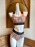 Burberry Monogram Print Stretch Nylon Bikini 80563735