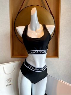 Dolce&Gabbana Bikini with branded stretch band O8A91JFUGA2