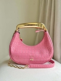 Tom Ford Shiny Stamped Crocodile Leather Bianca Mini Hobo 5520708811 Pink