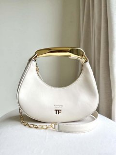 Tom Ford Grain Leather Bianca Mini Hobo 5520708811 Beige