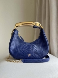 Tom Ford Python skin Leather Bianca Mini Hobo 5520708811 Blue