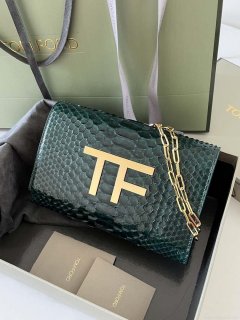 Tom Ford 5520743975 Green Python Evening Tf Disco Bag