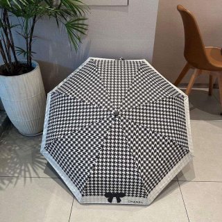 Chanel Three Fold Automatic Folding Sun Umbrella C855644