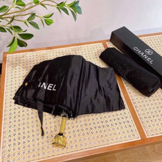 Chanel Three Fold Automatic Folding Sun Umbrella C855656