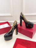 Valentino Garavani Tan-go Platform Pump In Patent Leather 155MM Black