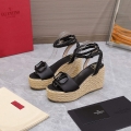 Valentino VLogo Signature Calfskin Wedge Sandal 90MM V78122