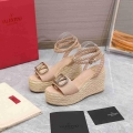 Valentino VLogo Signature Calfskin Wedge Sandal 90MM V78124