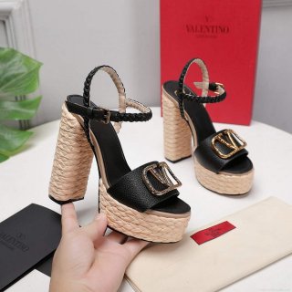 Valentino VLogo Signature Calfskin Wedge Sandal 130MM V78151