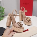 Valentino VLogo Signature Calfskin Wedge Sandal 130MM V78153