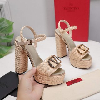 Valentino VLogo Signature Calfskin Wedge Sandal 130MM V78155