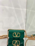 Valentino WB0K53ZXL Locò Small Shoulder Bag in Calfskin Green