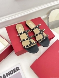 Valentino 3W2S0C49VOD Rockstud Flat Slide Sandal V98829