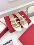 Valentino 3W2S0C49VOD Rockstud Flat Slide Sandal V98833