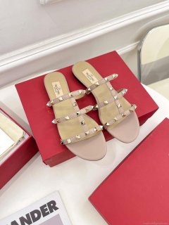 Valentino 3W2S0C49VOD Rockstud Flat Slide Sandal V98836