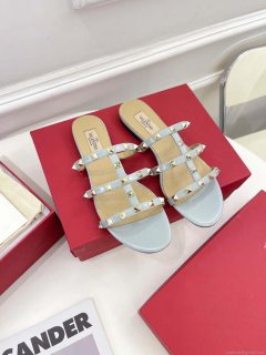 Valentino 3W2S0C49VOD Rockstud Flat Slide Sandal V98837