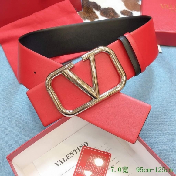 Valentino Belts Designer Valentino Buckle Leisure Belt Wide 7.0CM V00820