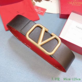 Valentino Belts Designer Valentino Buckle Leisure Belt Wide 7.0CM V00836