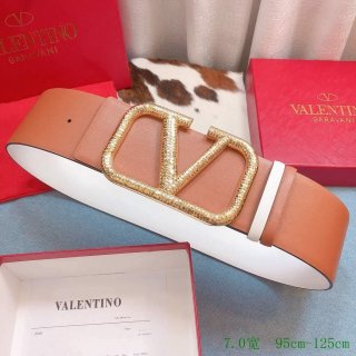 Valentino Belts Designer Valentino Buckle Leisure Belt Wide 7.0CM V00857