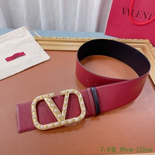 Valentino Belts Designer Valentino Buckle Leisure Belt Wide 7.0CM V00871