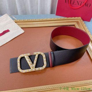 Valentino Belts Designer Valentino Buckle Leisure Belt Wide 7.0CM V00872