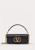 Valentino XW0B0K30 Locò Calfskin Shoulder Bag Black