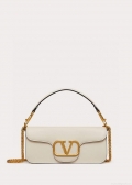 Valentino XW0B0K30 Locò Calfskin Shoulder Bag White