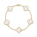 Van Cleef & Arpels Vintage Alhambra bracelet, 5 motifs VCARF48400 Yellow gold