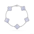 Van Cleef & Arpels Vintage Alhambra bracelet, 5 motifs VCARD34700 White gold