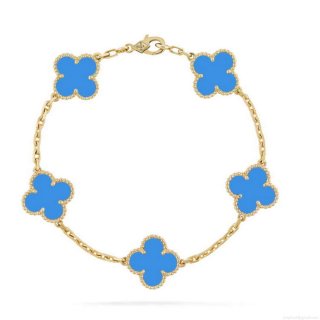 Van Cleef & Arpels Vintage Alhambra bracelet, 5 motifs VCARP34900 Yellow gold