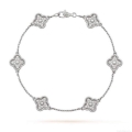 Van Cleef & Arpels Sweet Alhambra bracelet 6 motif VCARO85700 white gold