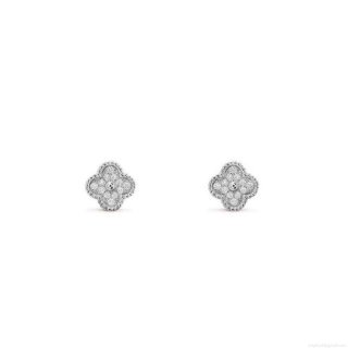 Van Cleef & Arpels Sweet Alhambra earstuds VCARO85500 white gold